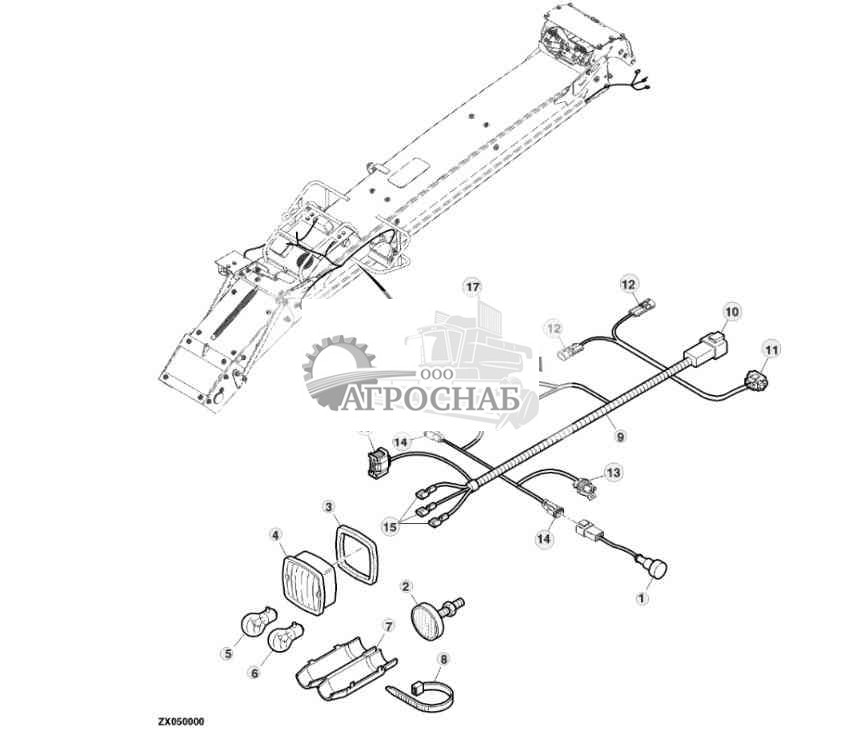 Lighting, Rear (Aluminium Spout Extension) 